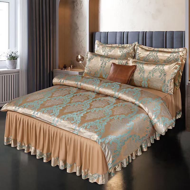 european jacquard 4 piece bedding set — style 11 for wholesale sourcing