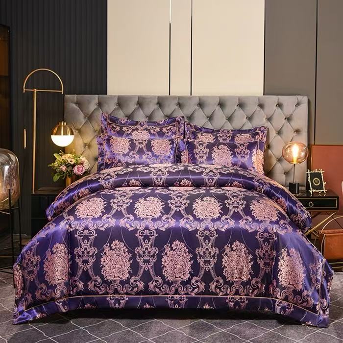 european jacquard 4 piece bedding set — style 12 for wholesale sourcing