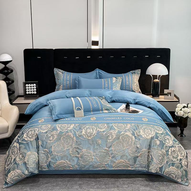 european jacquard 4 piece bedding set — style 13 for wholesale sourcing