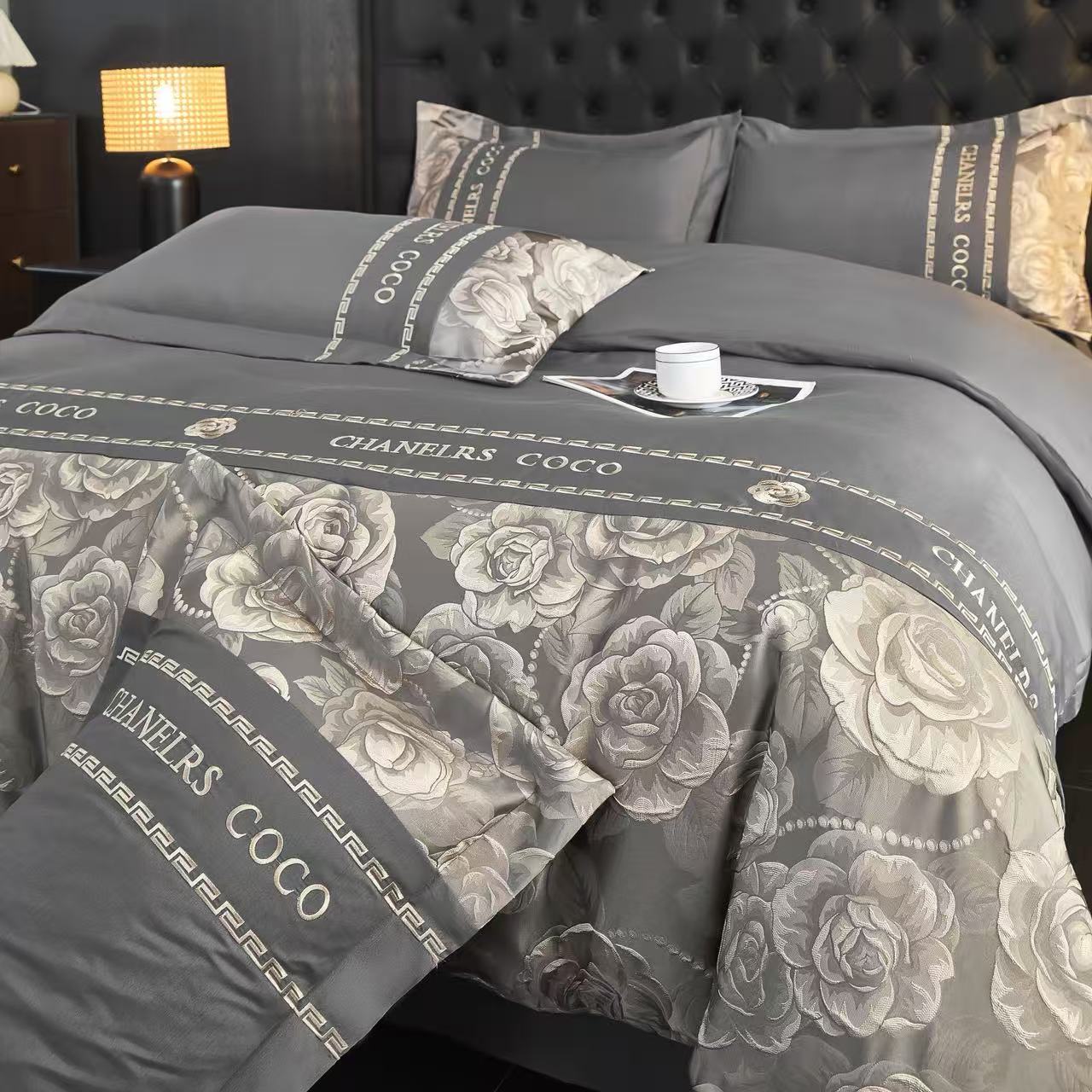 european jacquard 4 piece bedding set — style 16 for wholesale sourcing