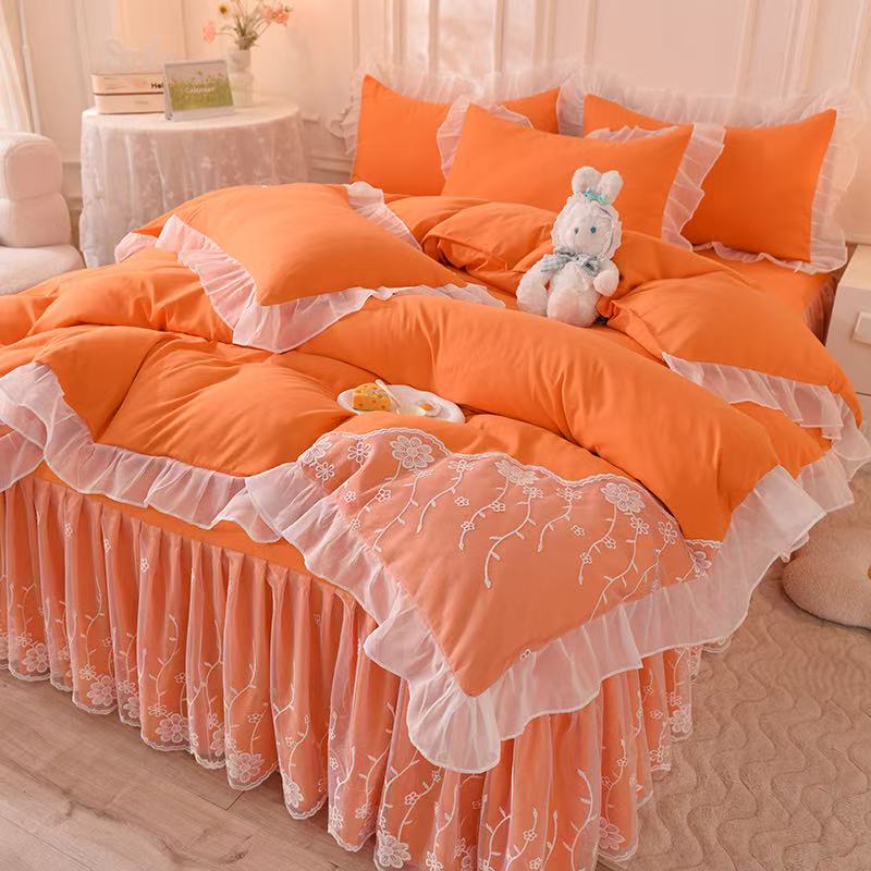 european lace 4 piece bedding set — style 19 for wholesale sourcing