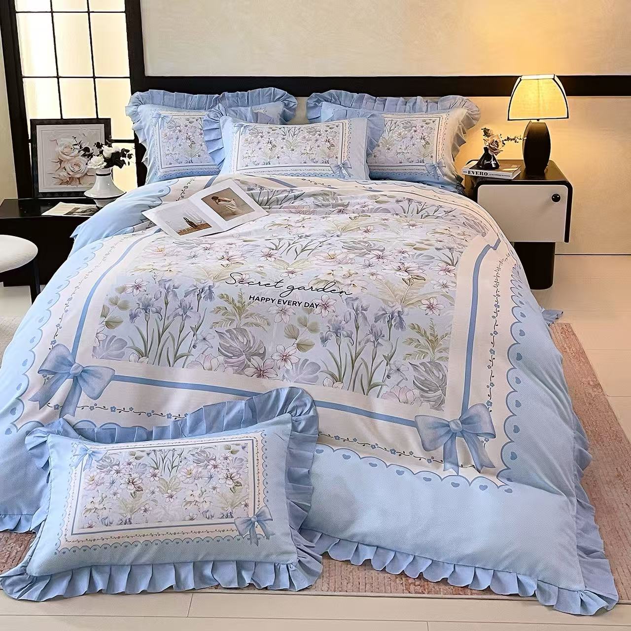 cotton 4 piece bedding set — style 11 for wholesale sourcing