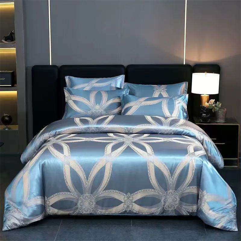 ice silk 4 piece bedding set — style 13 for wholesale sourcing