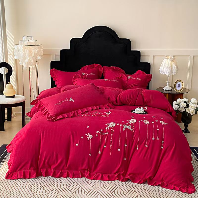 cotton 4 piece bedding set — style 17 for wholesale sourcing