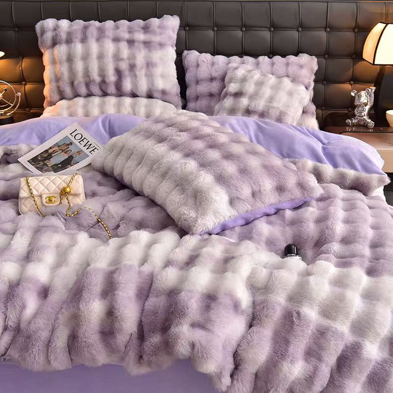 milk velvet flat sheet bedding set — style 15 for wholesale sourcing