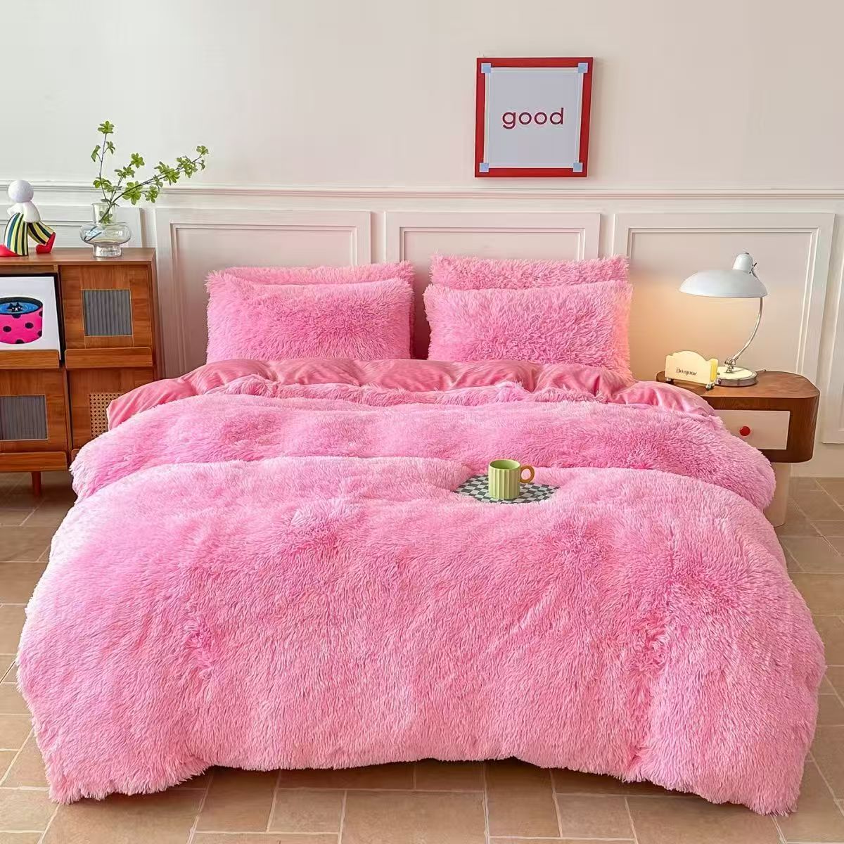 milk velvet flat sheet bedding set — style 26 for wholesale sourcing